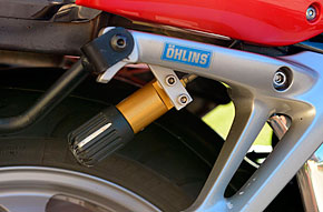 Ohlins rear shockie with remote adjust